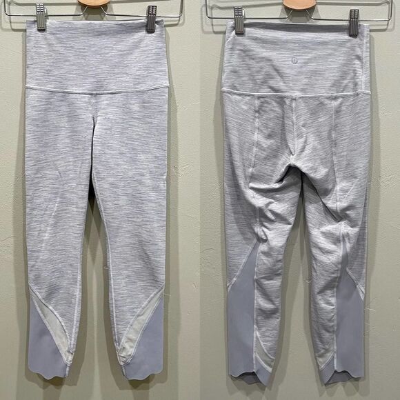 Lululemon Wunder Under Crop Scallop Hem Leggings - Picture 3 of 10